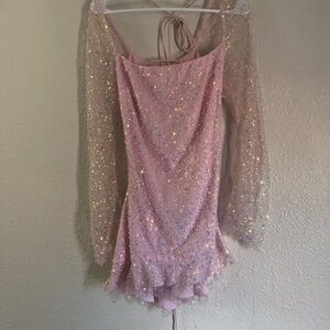 Lucy in the Sky Pink Sequin Mini Dress